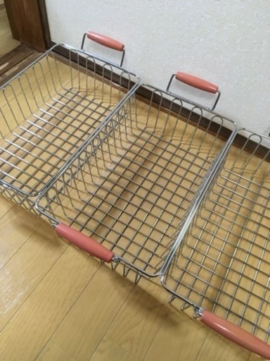 ３つセット ステンレス製網かご 収納に ぽんず 本山のその他の中古あげます 譲ります ジモティーで不用品の処分
