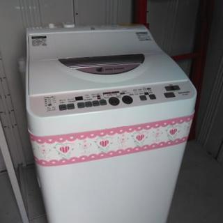 シャープ 洗濯機 2014年 5.5kg 乾燥 3.0kg 穴無...