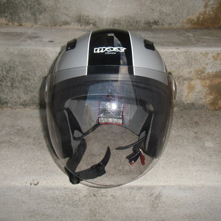 パイロットヘルメット ブラック/シルバー MAX-IIIB