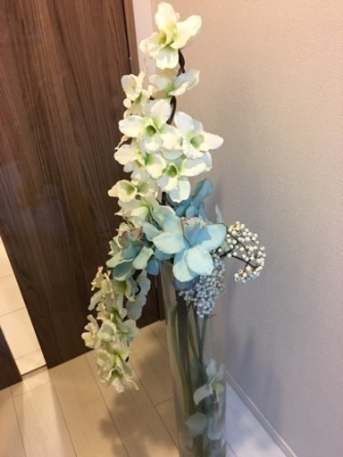 大型造花付き花瓶 もこ 港のインテリア雑貨 小物 花瓶 の中古あげます 譲ります ジモティーで不用品の処分