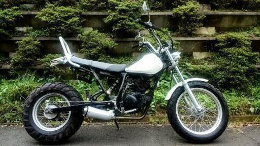 TW200 白 最終値下げ! ヤマハ TW タンク 青 白ストライプ YAMAHA