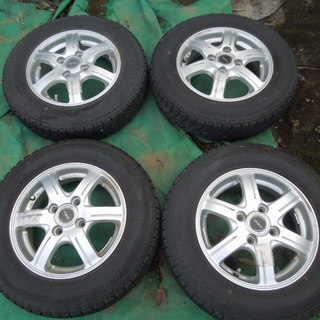 BSアルミ　PCD100　＋　145/80R13　アイスパートナー　4本　軽　パッソに
