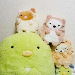 すみっコぐらし　ぬいぐるみ ぺんぎん？XL　ねこ　しろくま　とん...