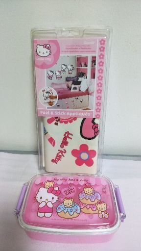 キティ弁当箱とステッカー セット