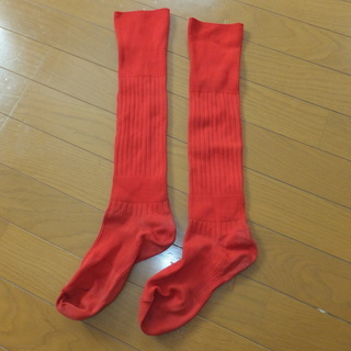 サッカー用靴下（赤）サイズ20ｃｍ　子供用