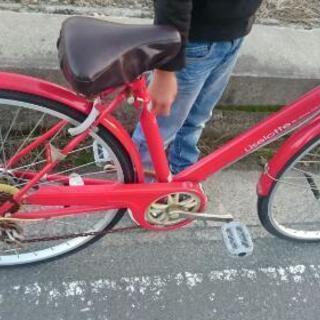 最終値下げしました。赤色自転車