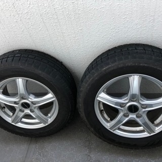 【値下げ】バリ山、195/65R15、2015年のTOYOのスタッドレスタイヤ+ホイルセット、15×6J