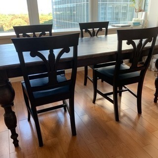 Francfranc ダイニングテーブル アンティーク ダイニングテーブル francfranc 四つイス込み！