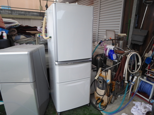 特価！2014年製 335L 自動製氷機付！MITHUBISHI MR-C34X-W 冷凍冷蔵庫 3ヵ月保障！！
