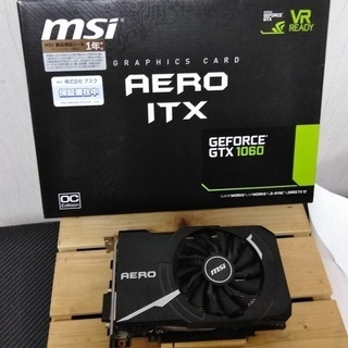 MSI社GeForce GTX 1060 AERO ITX 6G...
