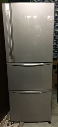 東芝 TOSHIBA 3ドア ノンフロン冷凍冷蔵庫 339L GR-34ZV（N） 2010年製