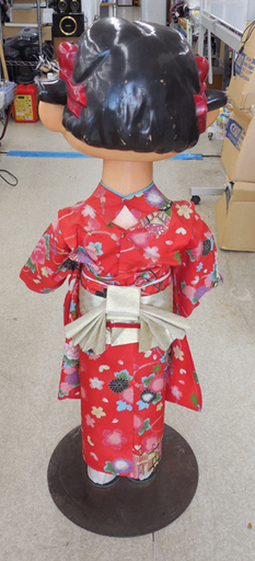 激レア 当時物 ペコちゃん 着物 110cm 等身大フィギュア 人形 店頭用 