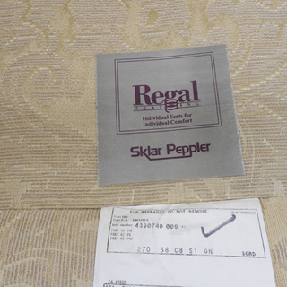 Sklar Peppler/スクラーペプラー 高級 3人掛けソファ トリプルソファ Regal カナダ製 布 ファブリック ベージュ系 札幌 西区 西野