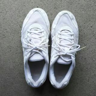 白(-ω- ?)運動靴、26㎝&26.5㎝★男子中学生の洗い替えに…