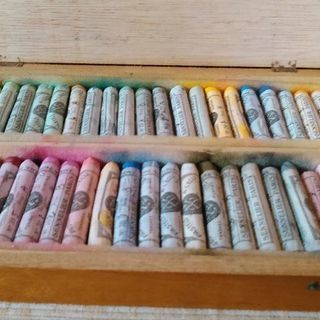 セヌリエの高級ソフトパステル 50色 木箱入り