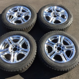 185/65R15 スタッドレスタイヤ付 メッキアルミ付
