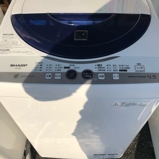 SHARP 4.5kg 洗濯機 美品