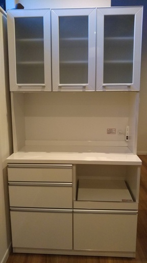 食器棚　キッチンボード　ニトリ　白　幅約105cm