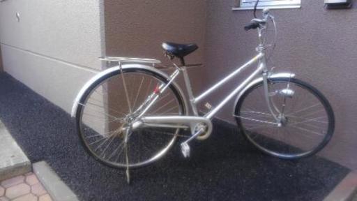 自転車26インチ　色シルバー