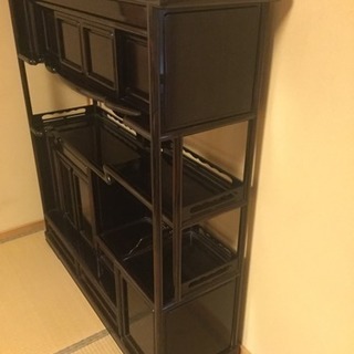 黒檀  飾り棚  中古品