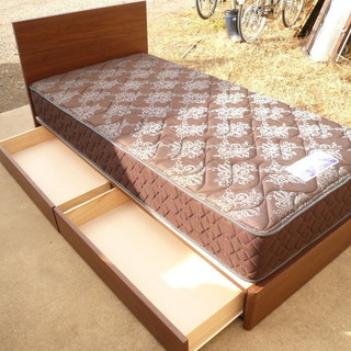東京ベッド シングルベッド　綺麗　引出付き　引取限定　近隣配達可能