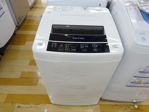 安心の６ヶ月保証付！2014年製 AQUA（アクア）の5.0kg全自動洗濯機【トレファク　岸和田】