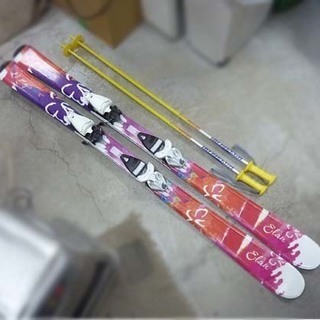 エラン 140cm ジュニアガールズスキー板 ビンディング・ポール付き Early Rise Rocker 札幌市 白石区 東札幌