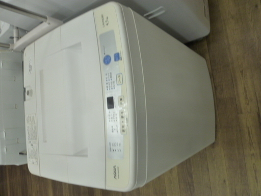 R 中古 AQUA 簡易乾燥機能付き洗濯機 4.5kg AQW-S45C 2014年製