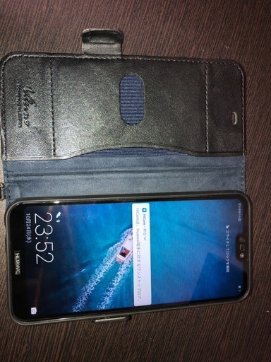 【最終セール】（Androidスマホ本体） Huawei P20 lite + ガラスフィルム + 手帳型ケース + micro SDカード 32GB