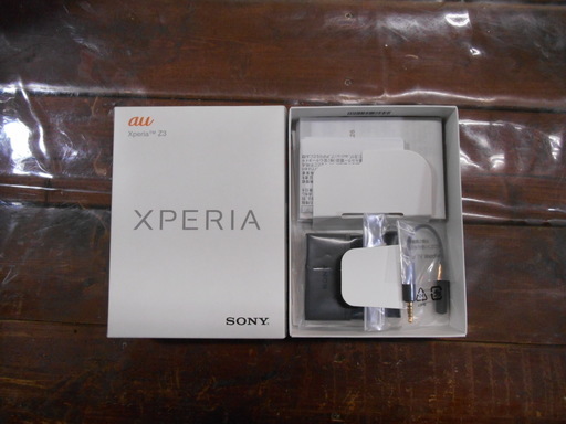 【J-905】 SONY Xperia Z3 au スマートフォン SOL26 ホワイト 箱・付属品付き