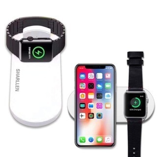 Qi充電器 iPhone Apple Watch同時充電 置くだけ充電
