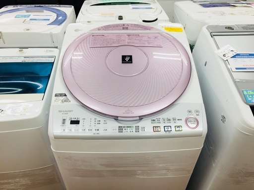安心の6ヶ月返金保証付き！2013年製シャープの洗濯乾燥機8.0kgです！【トレファク藤沢店】