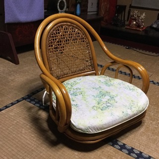籐 ラタン 座椅子