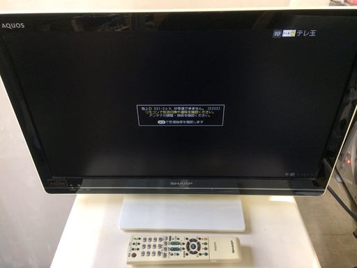 AQUOS  シャープ LEDアクオス 24型 LC-24K7 液晶テレビ　テレビ　 2012年製 ホワイト  USED 　調布市