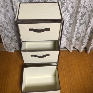布製の三段ボックス！