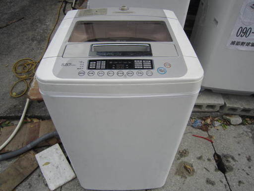LG　WF-C55SW 洗濯機５．５キロ２０１１年製