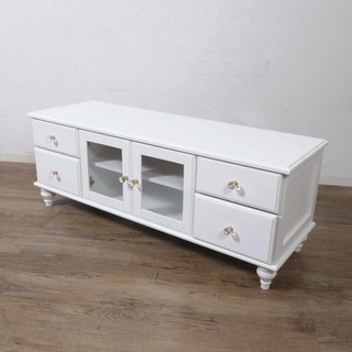 新品】ワイド 120cm幅 アンティーク調 テレビ ボード