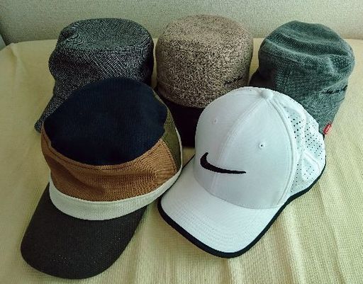 帽子 キャップ 5つセット ナイキ チェルシーニューヨーク むっくん兄 福島のその他の中古 古着あげます 譲ります ジモティーで不用品の処分