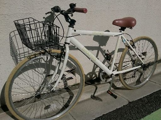 クロスバイク 26インチ 自転車 シマノ製6段ギア