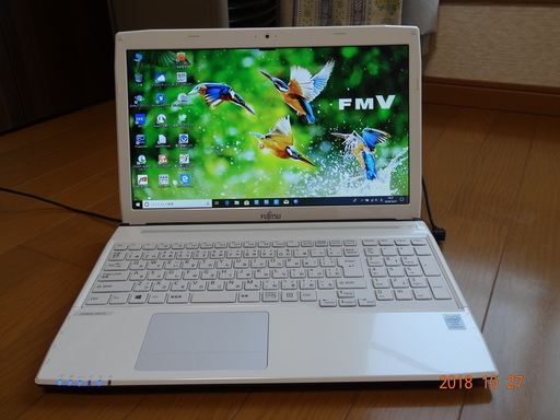 富士通AH42/RPemtim3558uメモリー4GB画面15,6型Windows8から１０に変更してます。