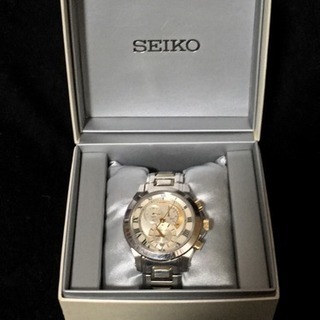 値下中 SEIKO premier kinetic chrono...