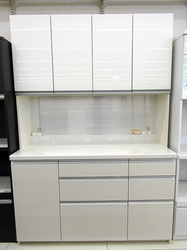 パモウナ 大型キッチンボード 食器棚 家具 白 ホワイト | real