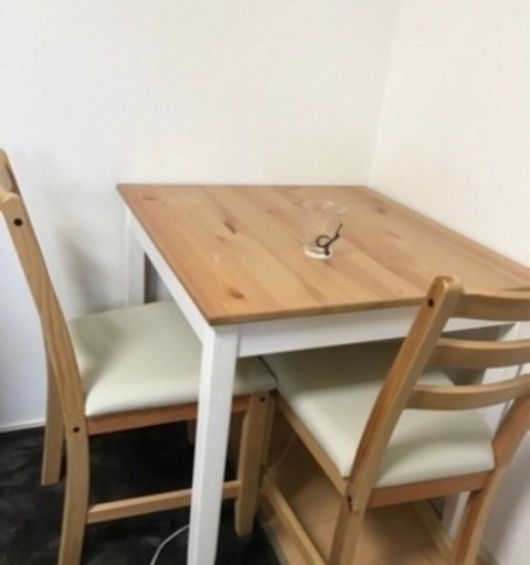 2018年8月購入  IKEAダイニングテーブル\u0026イス2脚