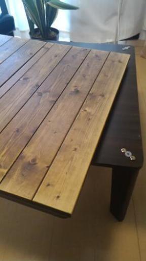 Diyコタツ 天然木エイジング加工天板 Tt 見附のテーブル こたつ の中古あげます 譲ります ジモティーで不用品の処分