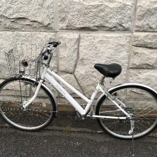 あさひ 26インチ シティサイクル(白)