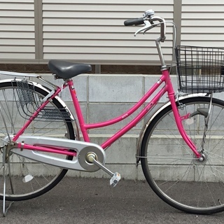 ✴︎27インチ・自転車・ピンク・シマノLEDライト
