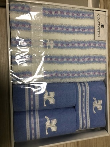 〈新品未使用〉クレージュ バスタオルセット