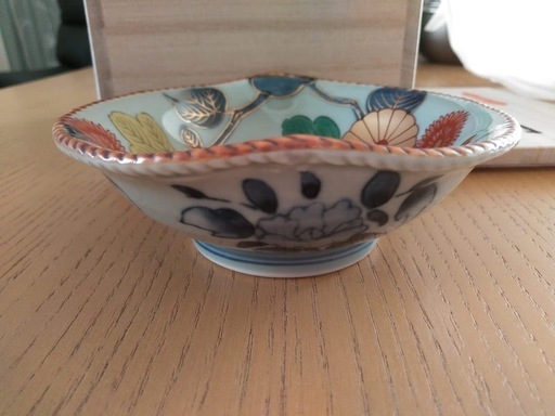 古伊万里菊紋 小鉢五客揃（木箱入） 古伊万里様式 林九郎