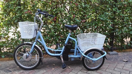 値下げしました！　電動アシスト三輪自転車　ミムゴ　アシらくチャーリー　中古　直接渡し希望