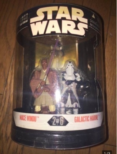新品 スターウォーズ フィギュア♪メイスウィンドゥ＆ギャラクティック・マリーン